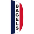 "BAGELS" 3' x 8' Stationary Message Flutter Flag